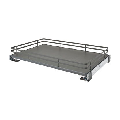 Rev-A-Shelf Solid Bottom Pullout Shelf, Orion Gray, 36"