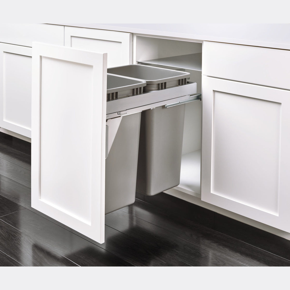 Rev-A-Shelf Steel Top Mount Waste Container with Soft-Close