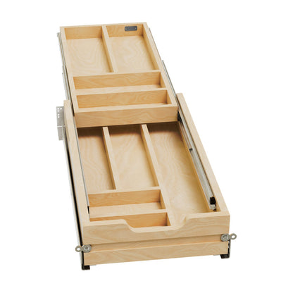 Rev-A-Shelf Tiered Cutlery Drawer, Maple, 15"