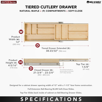 Rev-A-Shelf Tiered Cutlery Drawer