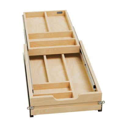 Rev-A-Shelf Tiered Cutlery Drawer, Maple, 15"