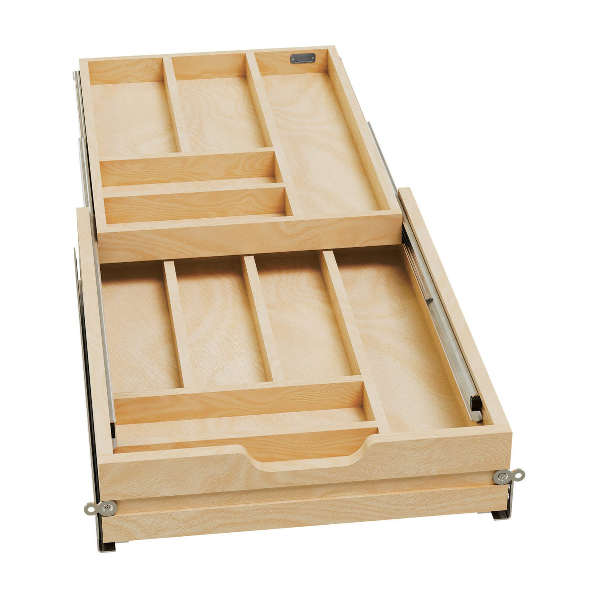 Rev-A-Shelf Tiered Cutlery Drawer, Maple, 18"