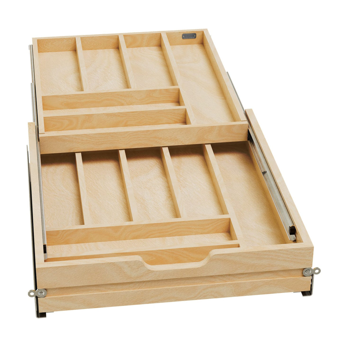 Rev-A-Shelf Tiered Cutlery Drawer, Maple, 21"