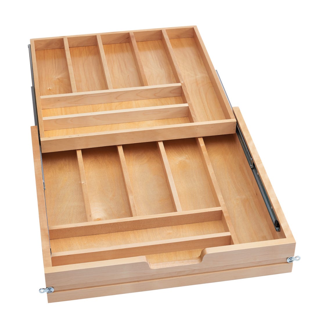 Rev-A-Shelf Tiered Cutlery Drawer, Maple, 24"