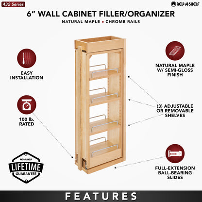 Rev-A-Shelf Tiered Wall Filler