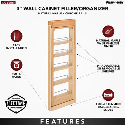 Rev-A-Shelf Tiered Wall Filler