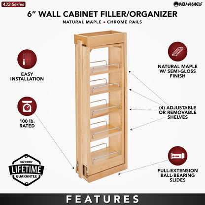 Rev-A-Shelf Tiered Wall Filler