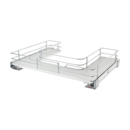 Rev-A-Shelf U-Shaped Solid Bottom Shelves, Gray, 33"