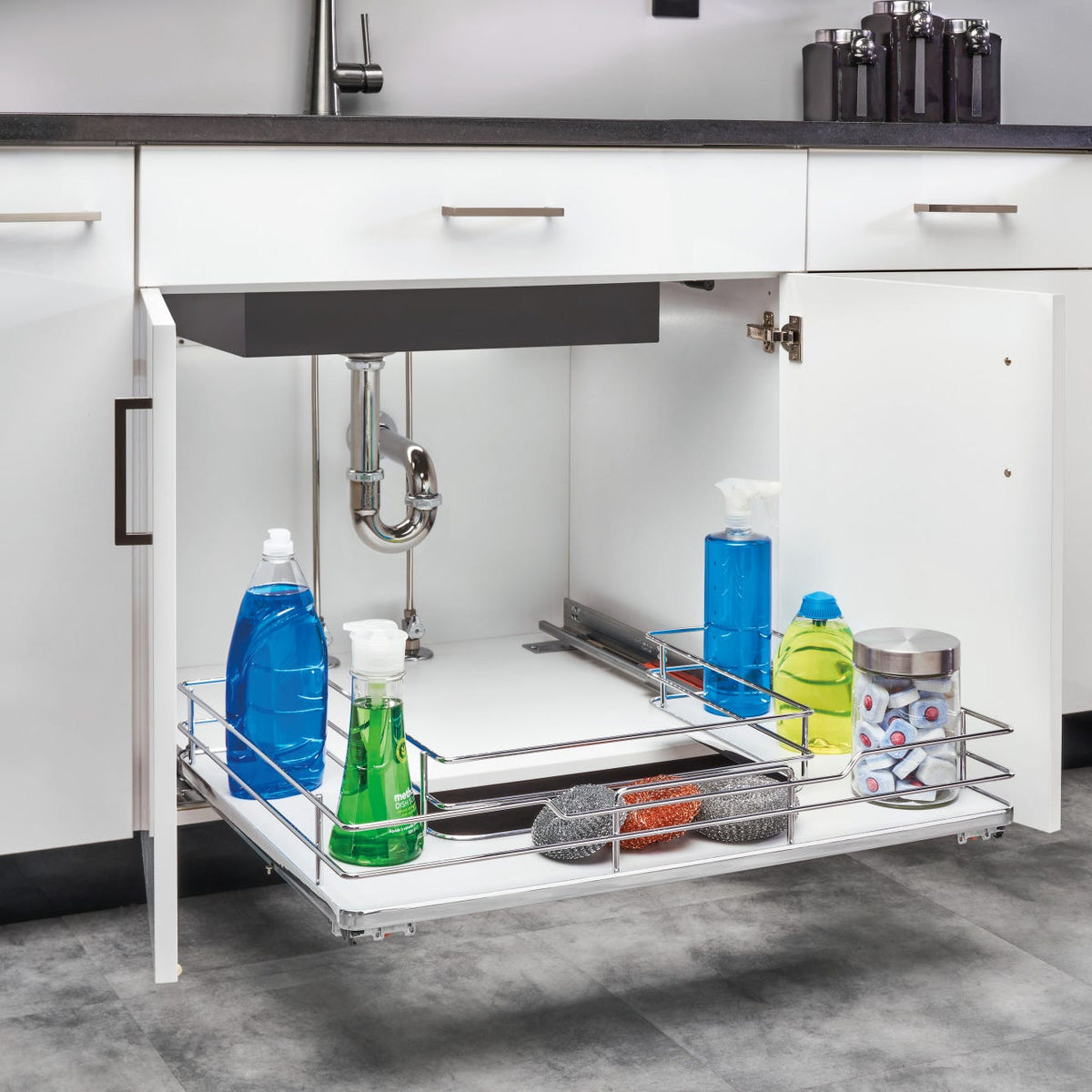 Rev-A-Shelf U-Shaped Solid Bottom Shelves