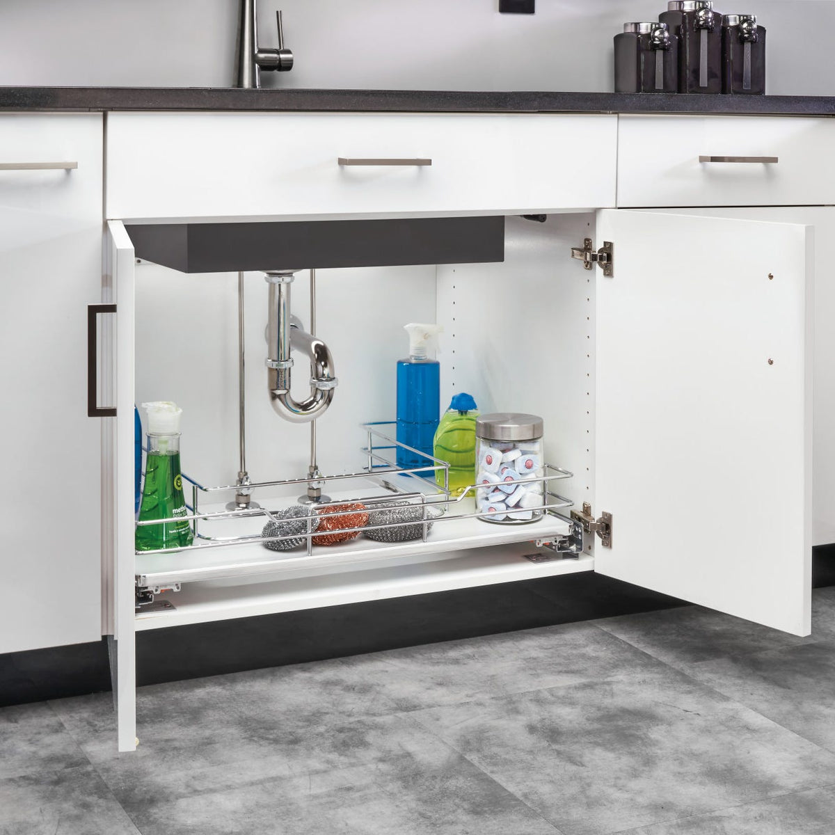 Rev-A-Shelf U-Shaped Solid Bottom Shelves