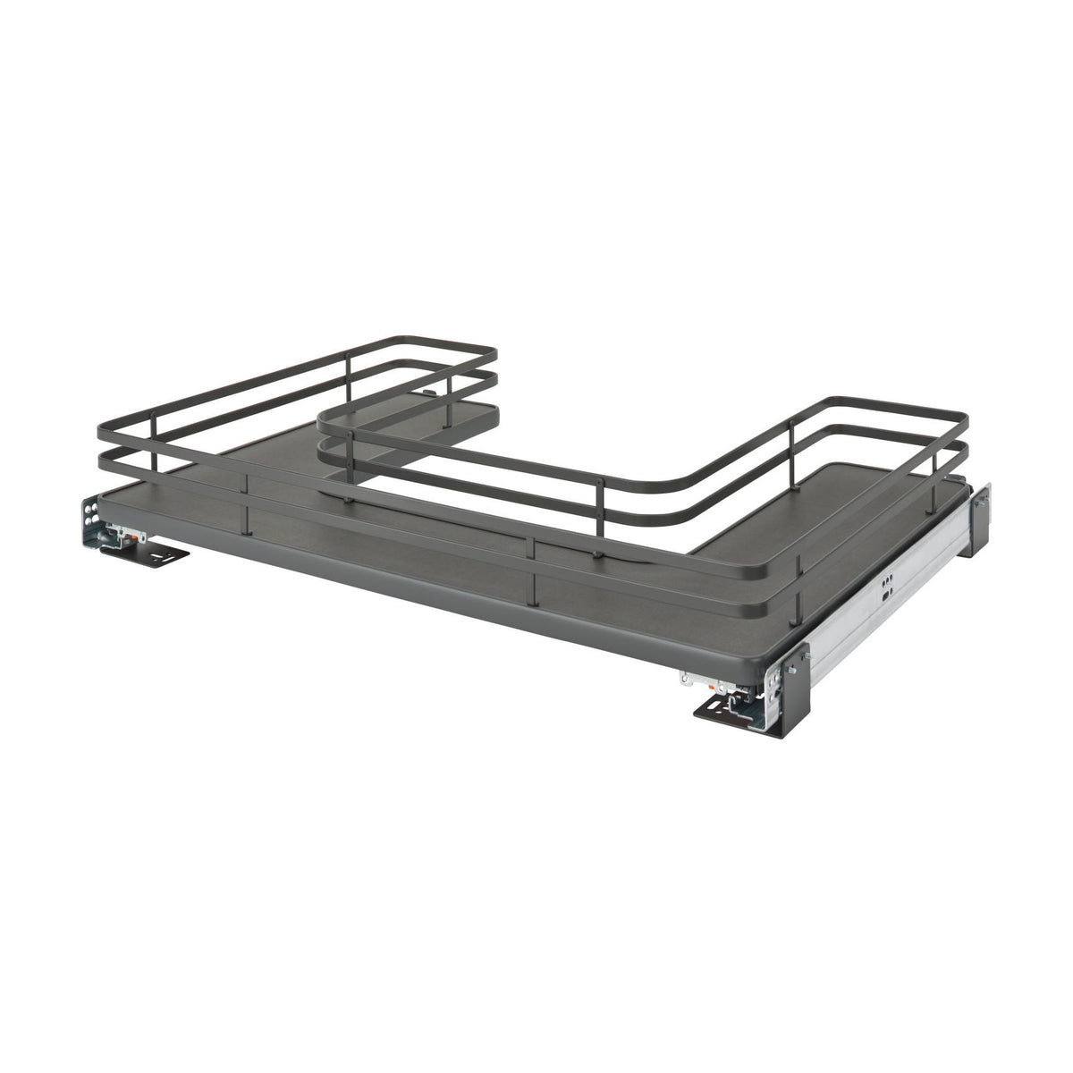 Rev-A-Shelf U-Shaped Solid Bottom Shelves, Orion Gray, 33"