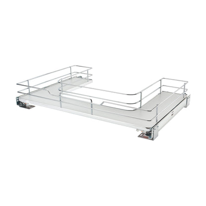 Rev-A-Shelf U-Shaped Solid Bottom Shelves, Gray, 36"