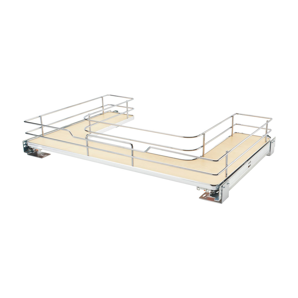 Rev-A-Shelf U-Shaped Solid Bottom Shelves, Maple, 36"
