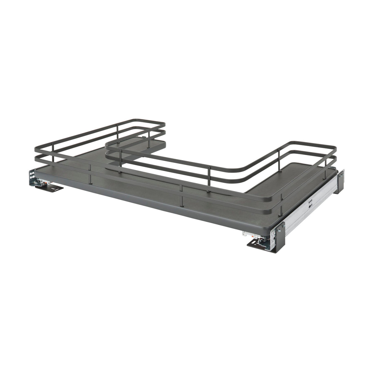 Rev-A-Shelf U-Shaped Solid Bottom Shelves, Orion Gray, 36"