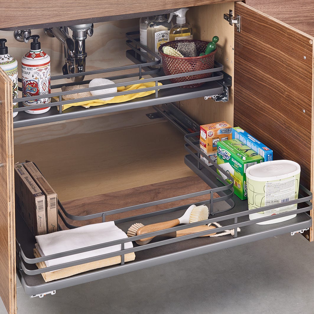 Rev-A-Shelf U-Shaped Solid Bottom Shelves