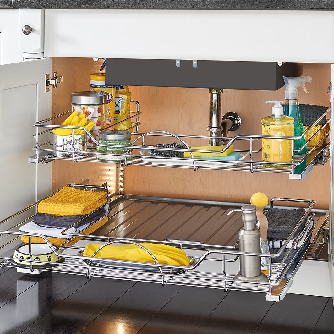 Rev-A-Shelf U-Shaped Wire Bottom Shelves