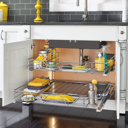 Rev-A-Shelf U-Shaped Wire Bottom Shelves