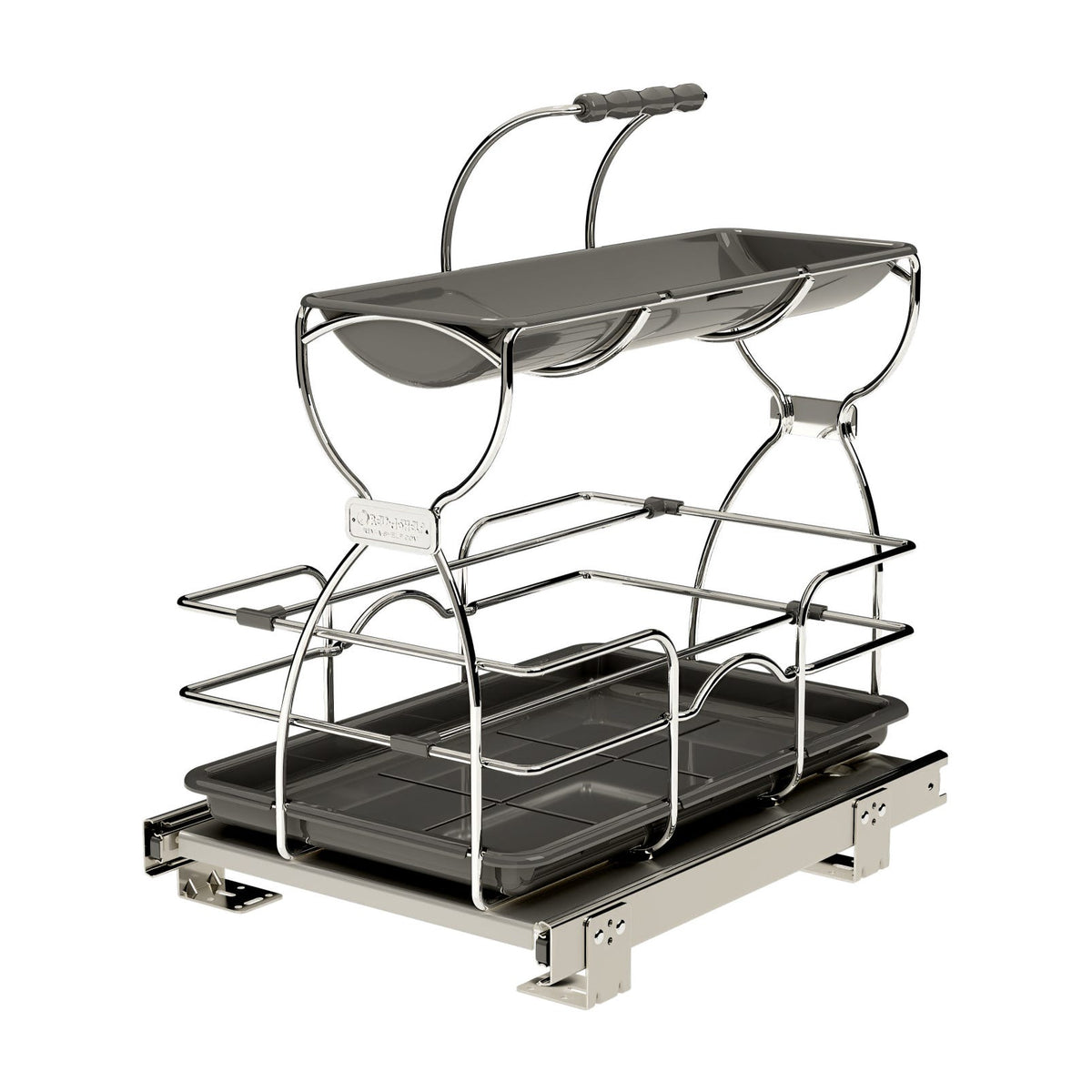 Rev-A-Shelf Undersink Cleaning Caddy, Polished Chrome, 30"