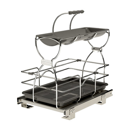 Rev-A-Shelf Undersink Cleaning Caddy, Polished Chrome, 30"