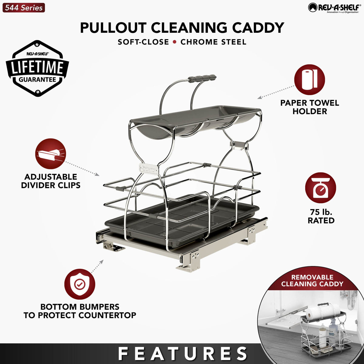 Rev-A-Shelf Undersink Cleaning Caddy