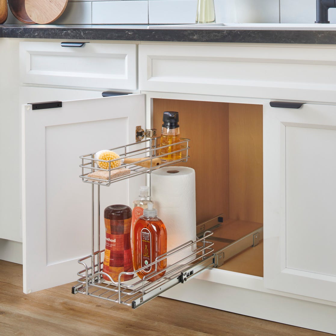 Rev-A-Shelf Undersink Steel Wire Pullout Organizer