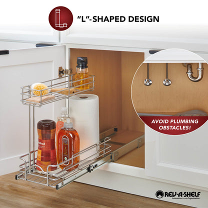 Rev-A-Shelf Undersink Steel Wire Pullout Organizer