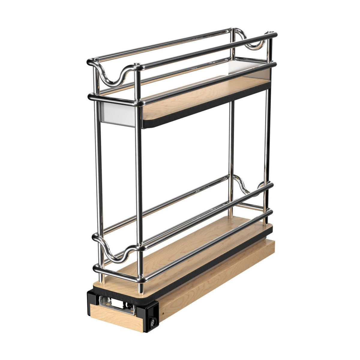 Rev-A-Shelf Upright Storage Pullout, Polished Chrome, 3"