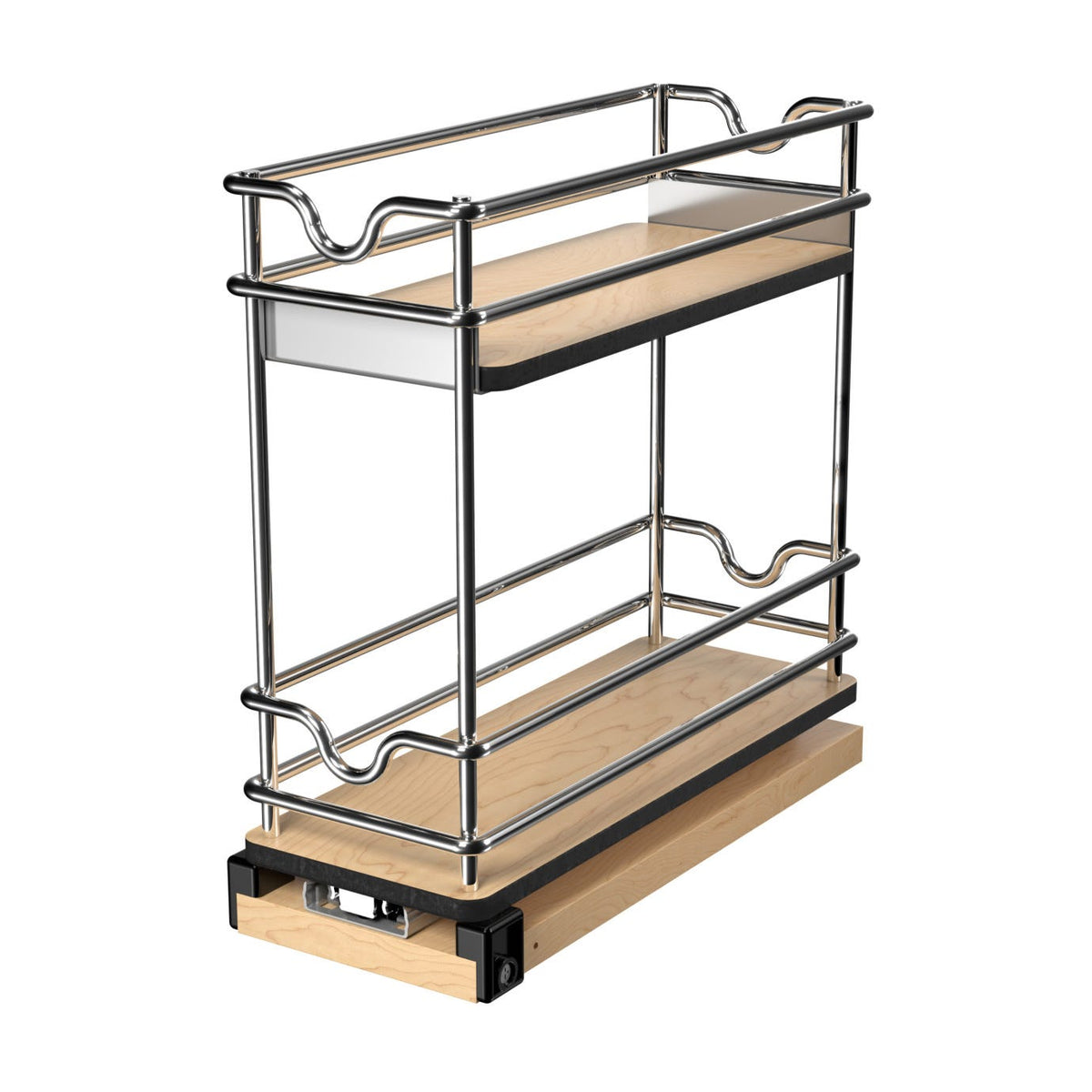 Rev-A-Shelf Upright Storage Pullout, Polished Chrome, 5"