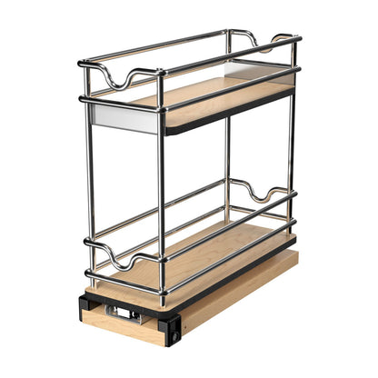 Rev-A-Shelf Upright Storage Pullout, Polished Chrome, 5"