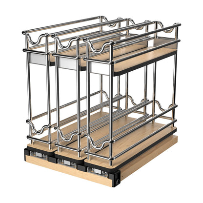 Rev-A-Shelf Upright Storage Pullout, Polished Chrome, 9"