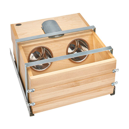 Rev-A-Shelf Vanity Outlet Drawer, Natural Maple, 16.5"