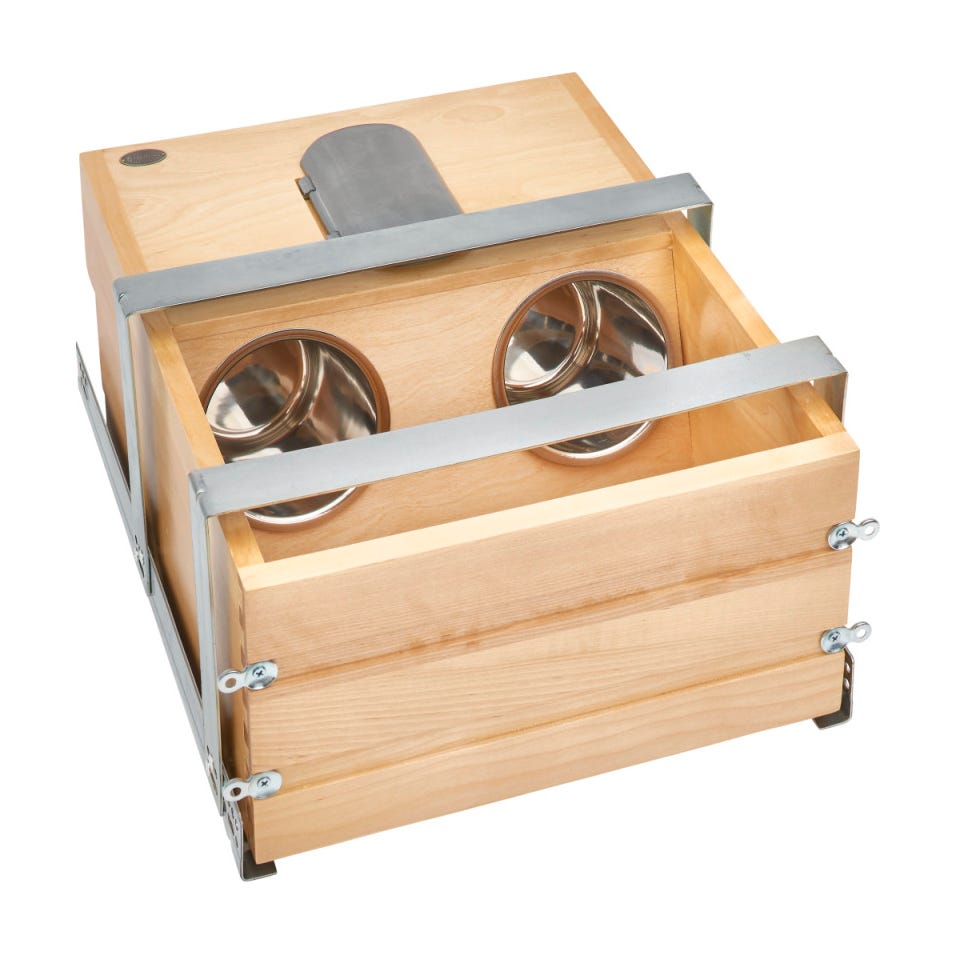 Rev-A-Shelf Vanity Outlet Drawer, Natural Maple, 18"