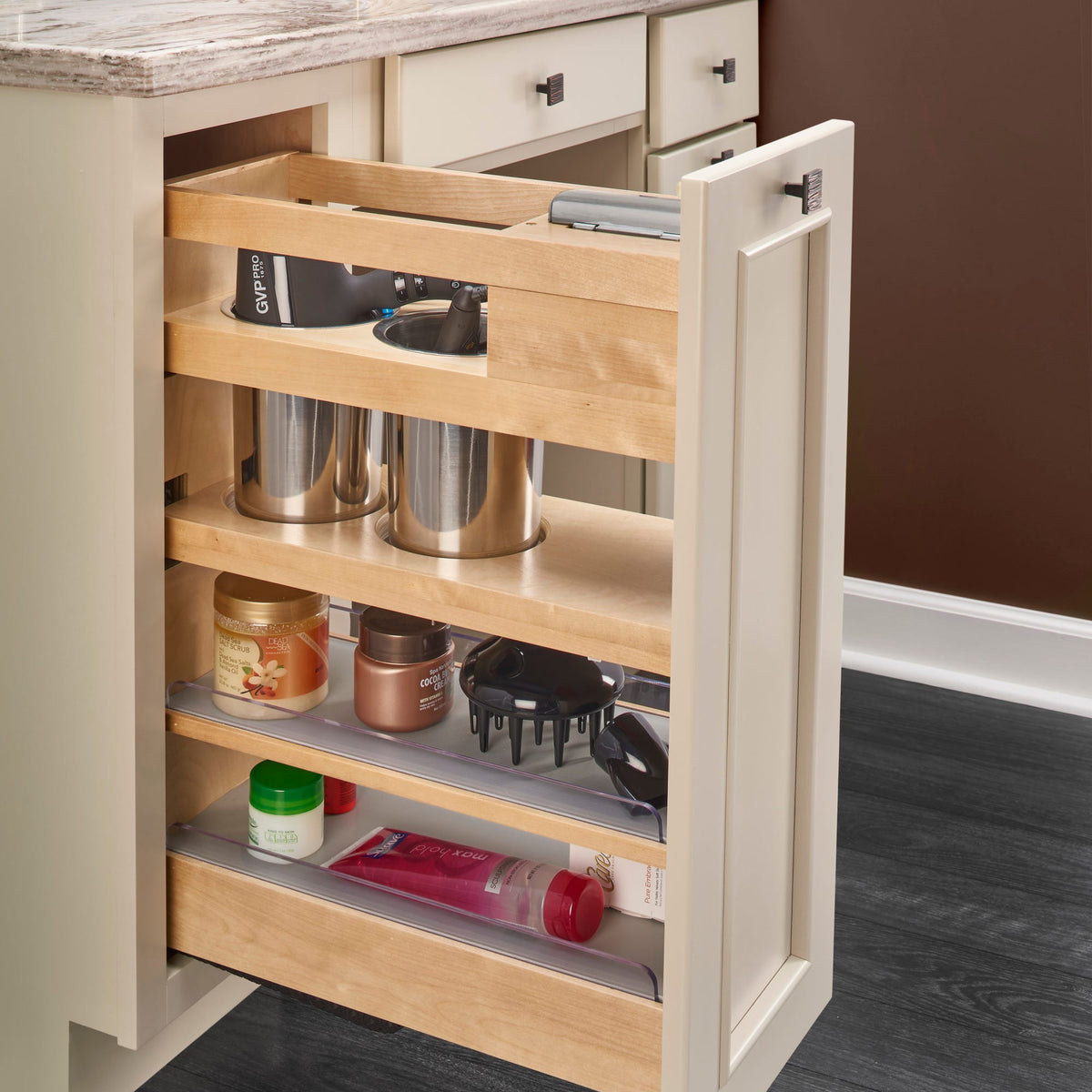 Rev-A-Shelf Vanity Outlet Grooming Organizer