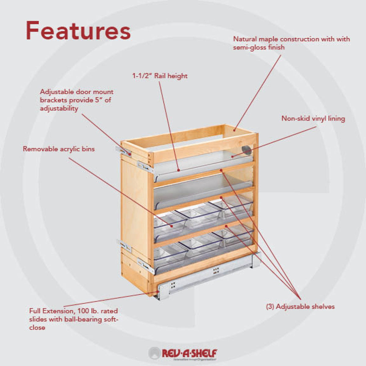 Rev-A-Shelf Vanity Tiered Organizer