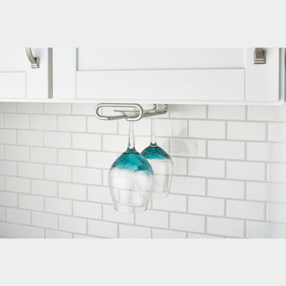 Rev-A-Shelf Wine & Stemware Rack, satin nickel