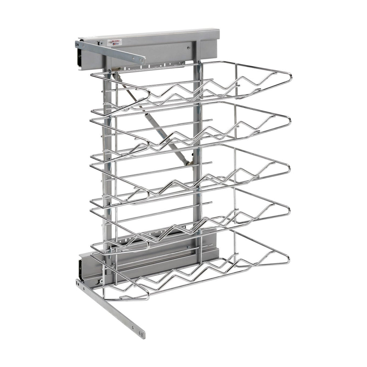 Rev-A-Shelf Wine Base Cabinet Pullout, Chrome, 18"