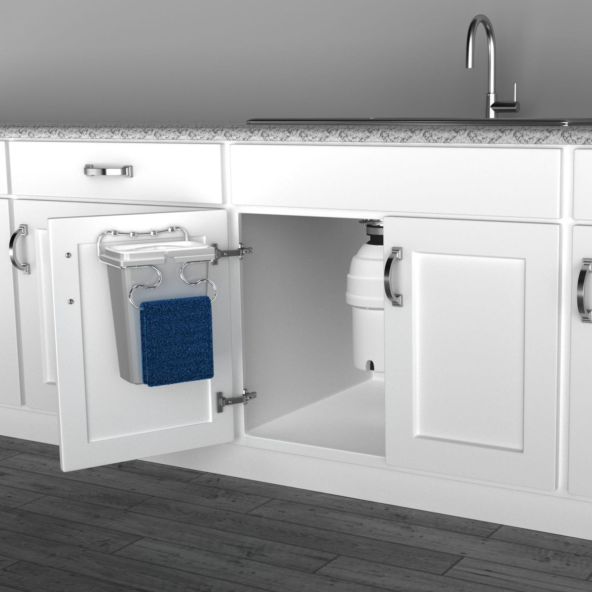 Rev-A-Shelf Wire Door Mount Waste Container