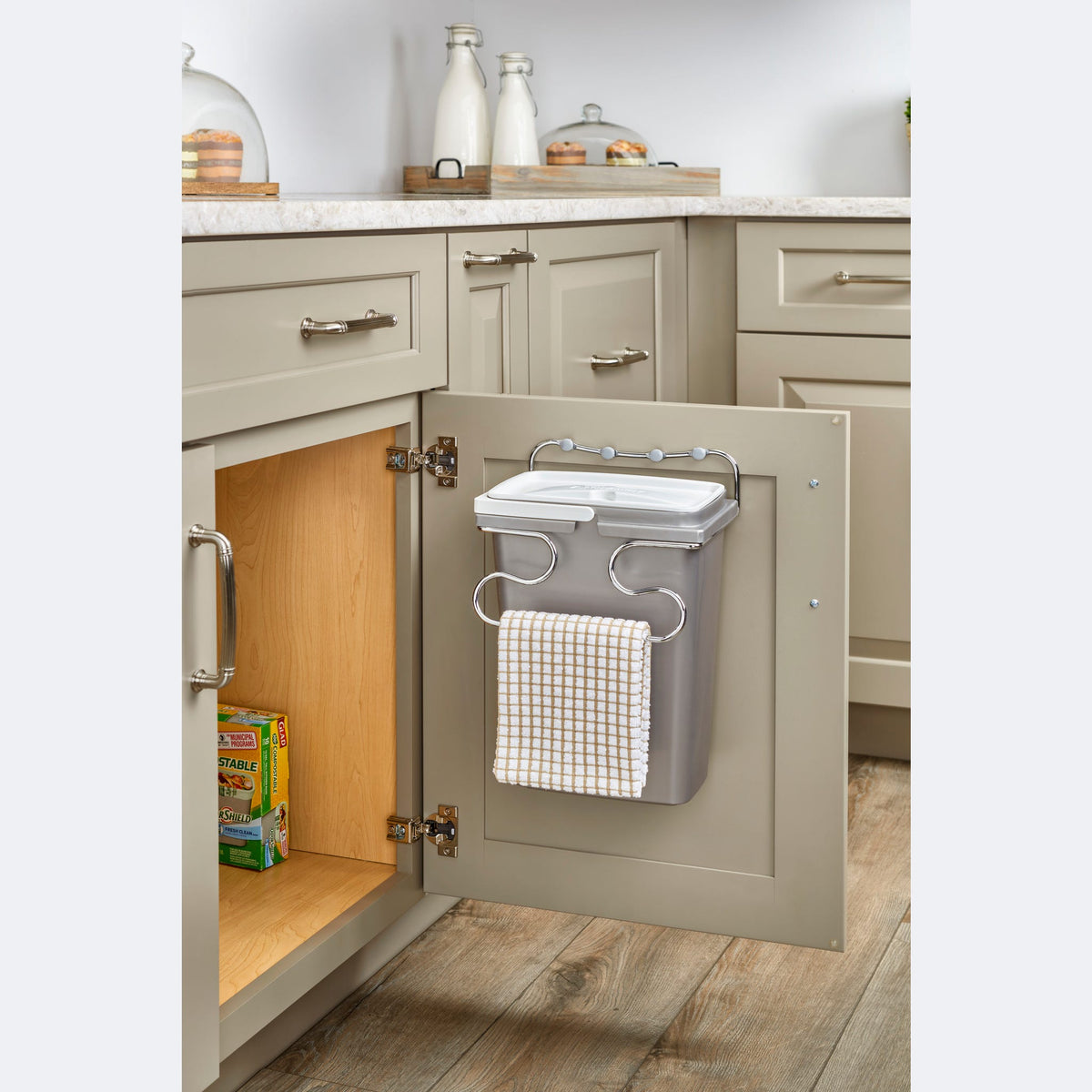 Rev-A-Shelf Wire Door Mount Waste Container