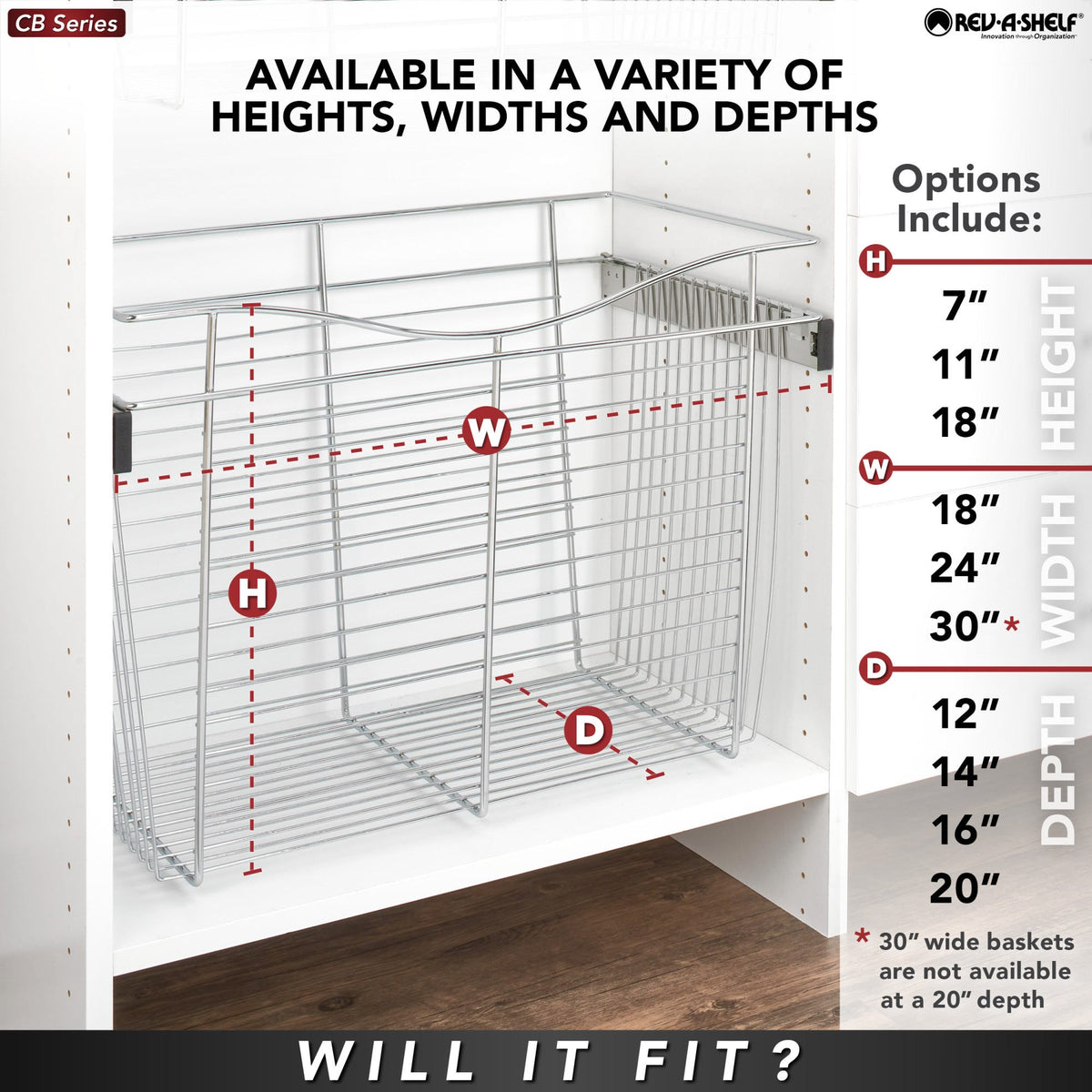 Rev-A-Shelf Wire Pullout Baskets