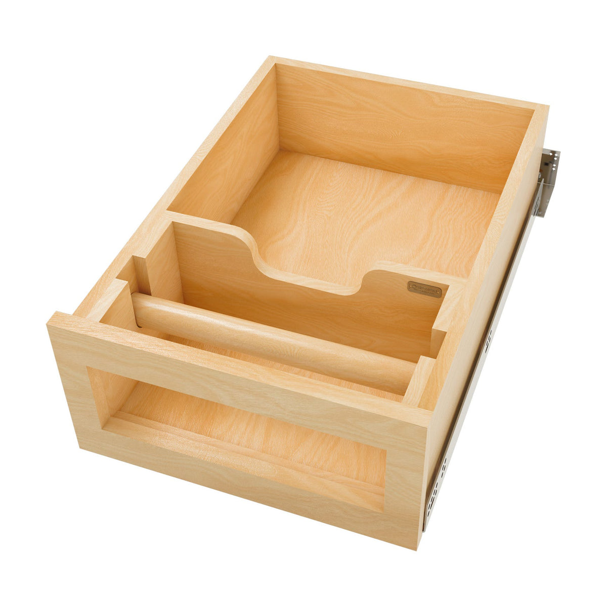 Rev-A-Shelf Wood Base Cabinet Paper Towel Drawer System with BLUM Soft-Close, Natural Maple, 18"