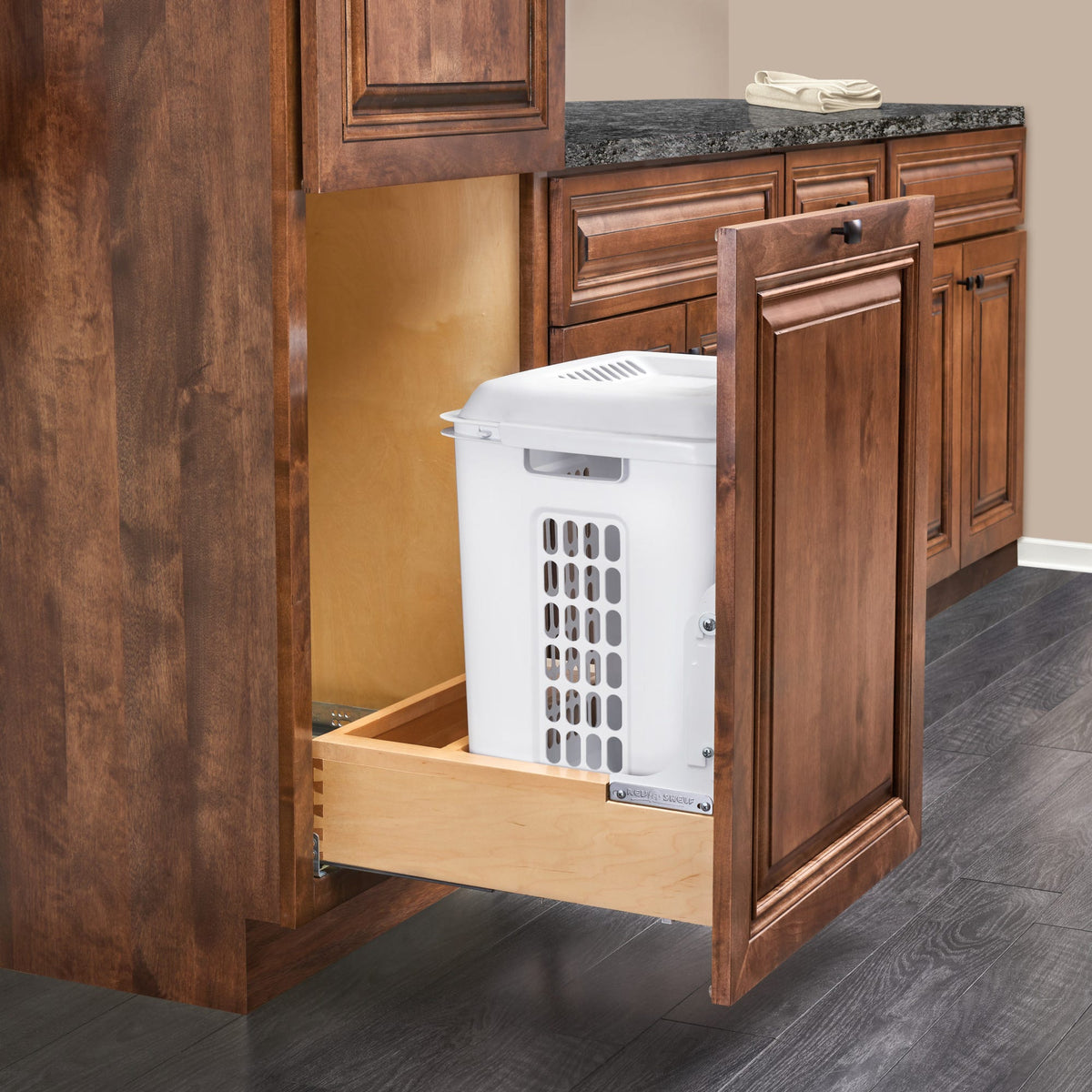 Rev-A-Shelf Wood Bottom Mount Hamper