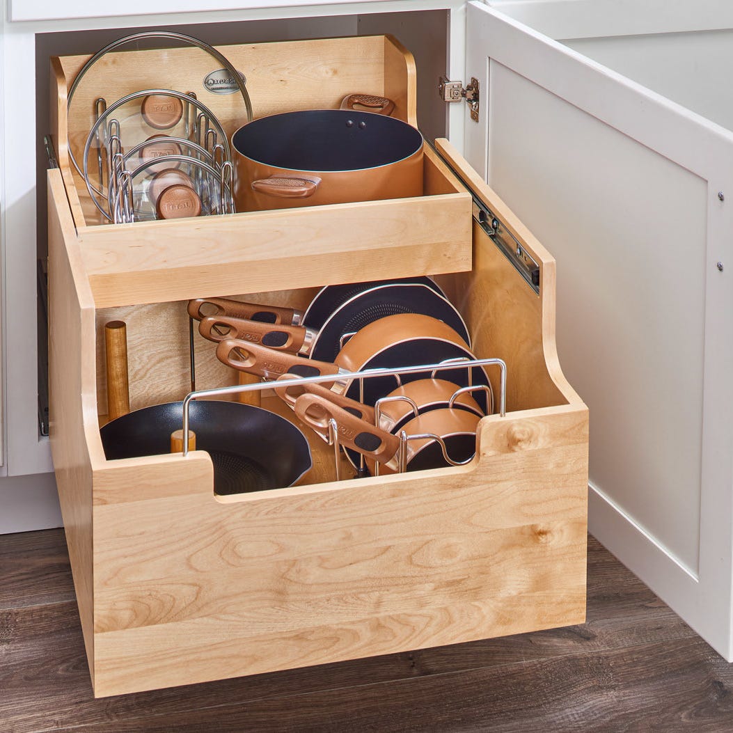 Rev-A-Shelf Wood Cookware Organizer
