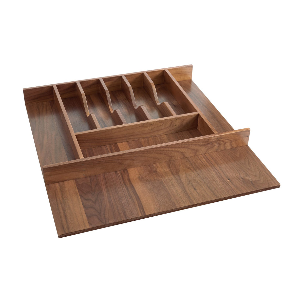 Rev-A-Shelf Wood Cutlery Tray Insert, Walnut, 2-3/8"