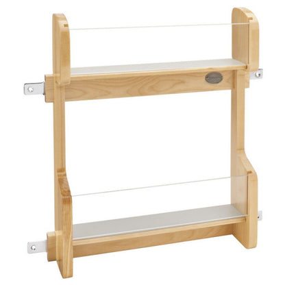 Rev-A-Shelf Wood Door Mount Storage Rack for 12" Vanity Base, natural maple