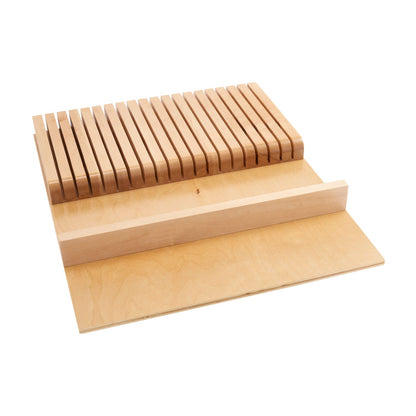 Rev-A-Shelf Wood Knife Block Insert, 18.5"