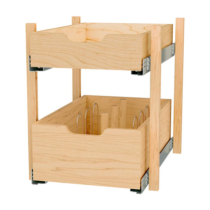 Rev-A-Shelf Wood Pilaster System Kit, Natural Maple, 18"