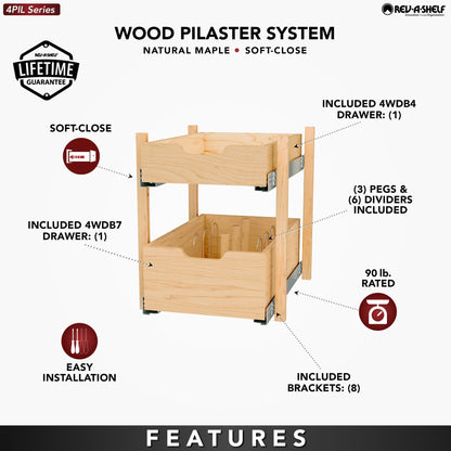 Rev-A-Shelf Wood Pilaster System Kit