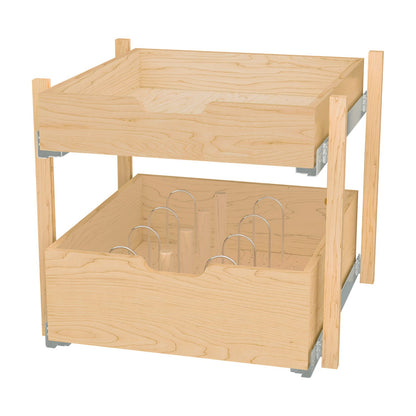 Rev-A-Shelf Wood Pilaster System Kit, Natural Maple, 24"