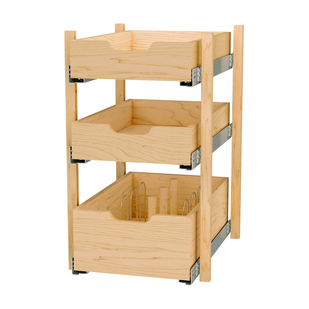Rev-A-Shelf Wood Pilaster System Kit, Natural Maple, 18"