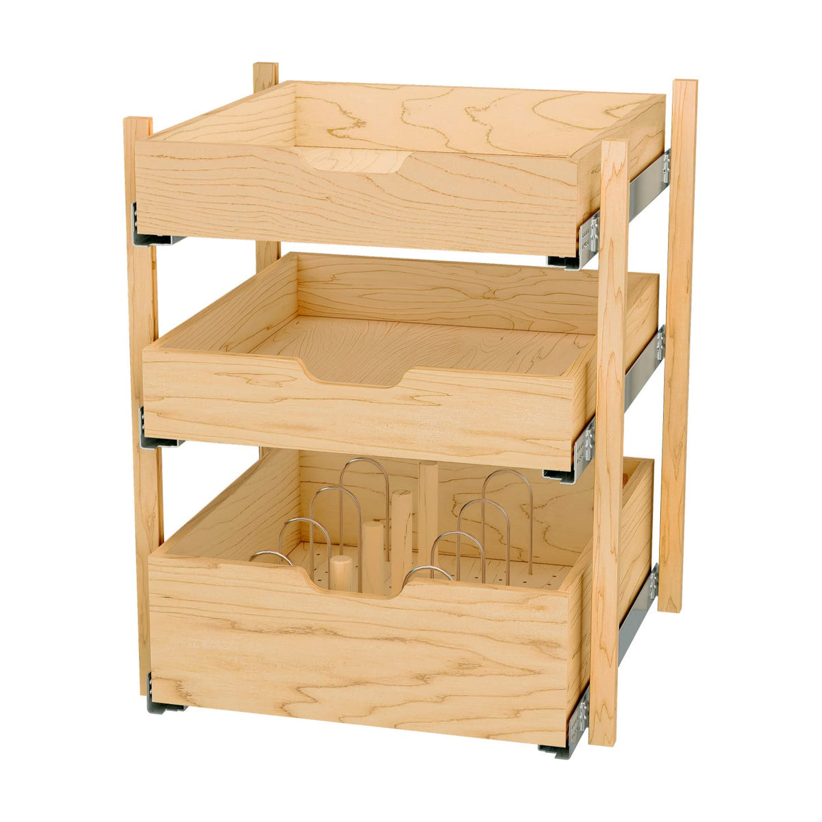 Rev-A-Shelf Wood Pilaster System Kit, Natural Maple, 24"